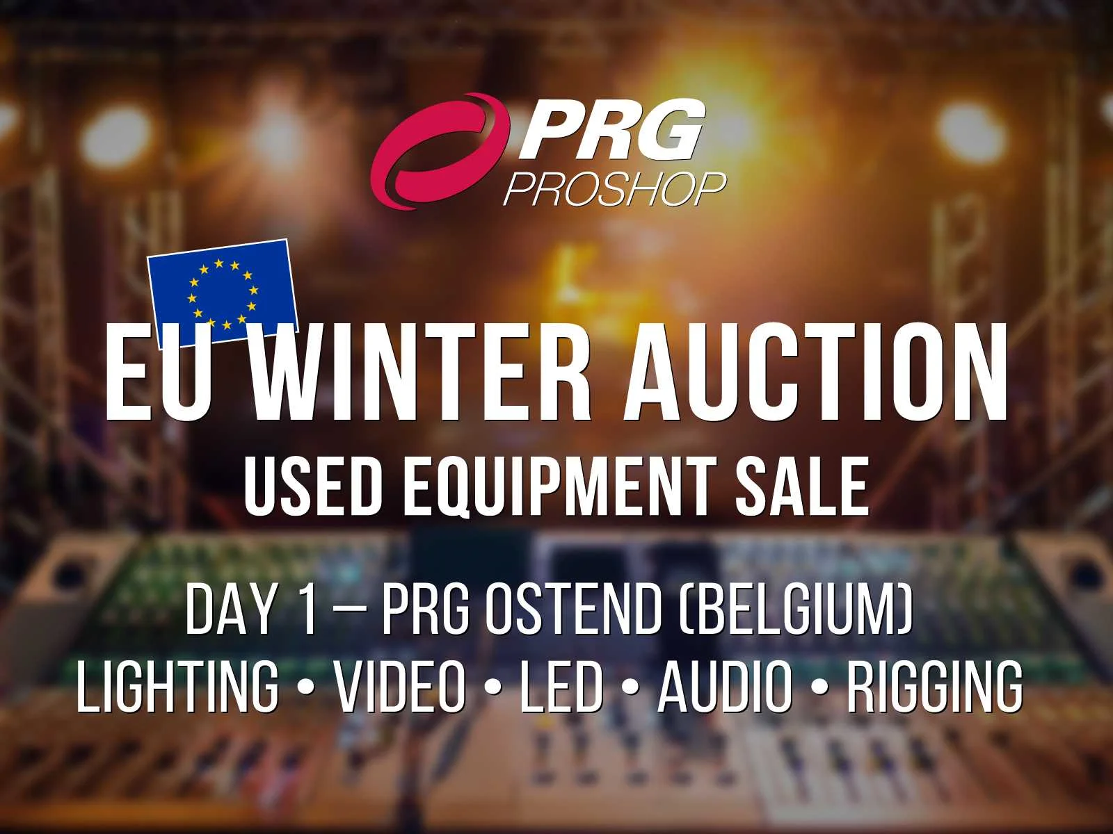 Prg proshop day 1 - audio-, video- en lichttechniek (oostende, belgië)