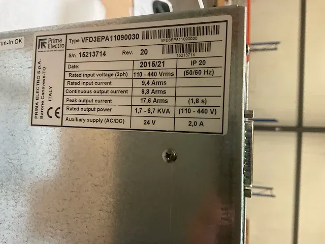 Prima electro vfd500 servo drive - afbeelding 5 van  5