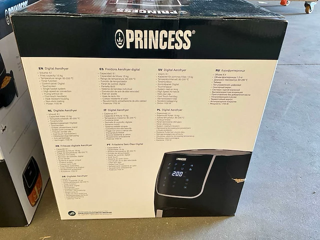 Princess airfryer 6 liter 1700 watt (2x) - afbeelding 5 van  7
