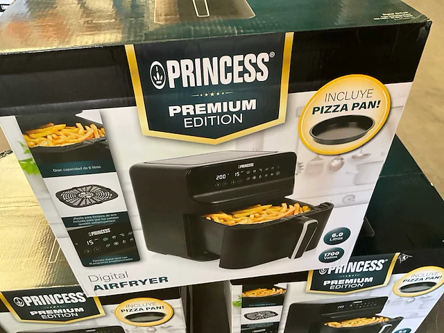 Princess airfryer met pizza pan 6 liter 1700 watt (3x) - afbeelding 3 van  9