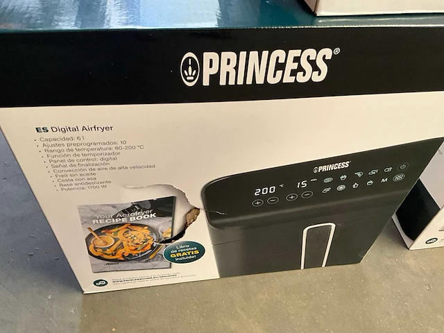 Princess airfryer met pizza pan 6 liter 1700 watt (3x) - afbeelding 7 van  9