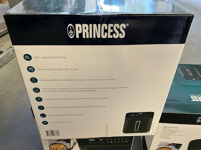 Princess airfryer met pizza pan 6 liter 1700 watt (3x) - afbeelding 9 van  9