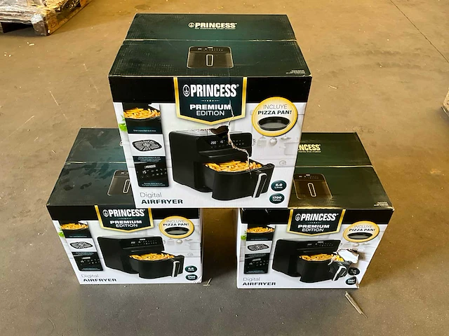 Princess airfryer met pizza pan 6 liter 1700 watt (3x) - afbeelding 1 van  8