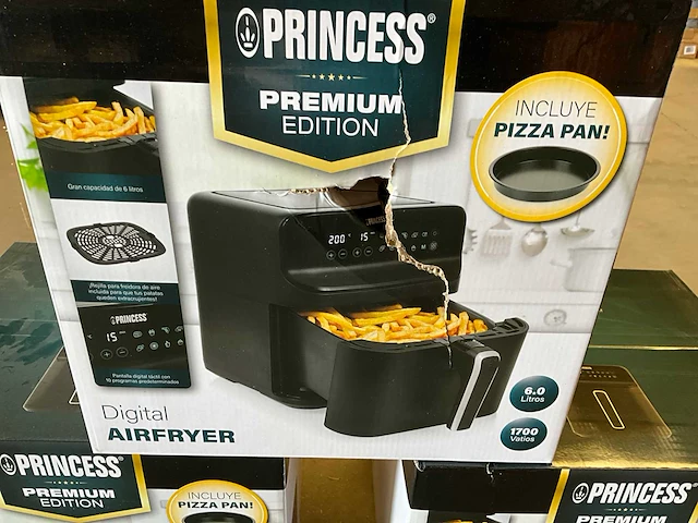 Princess airfryer met pizza pan 6 liter 1700 watt (3x) - afbeelding 3 van  8