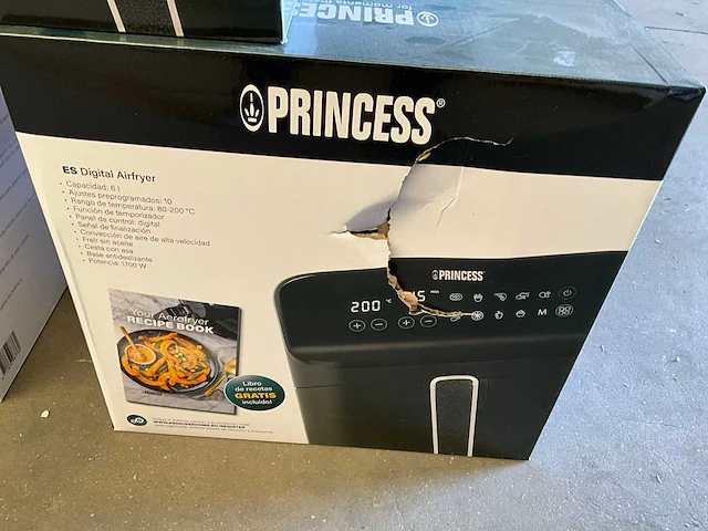 Princess airfryer met pizza pan 6 liter 1700 watt (3x) - afbeelding 6 van  8