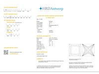 Princess diamant 3.07ct – e/vvs2 – hrd - afbeelding 3 van  3