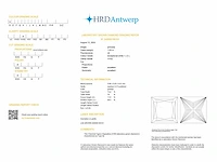 Princess diamond 1.03ct d/vvs2 (hrd certified) - afbeelding 4 van  4