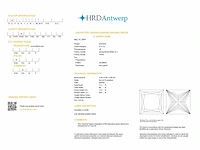 Princess diamond 2.11 ct e/vvs2 (hrd certified) - afbeelding 7 van  7