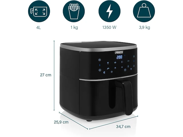 Princess digitale airfryer (4 l) - afbeelding 3 van  4