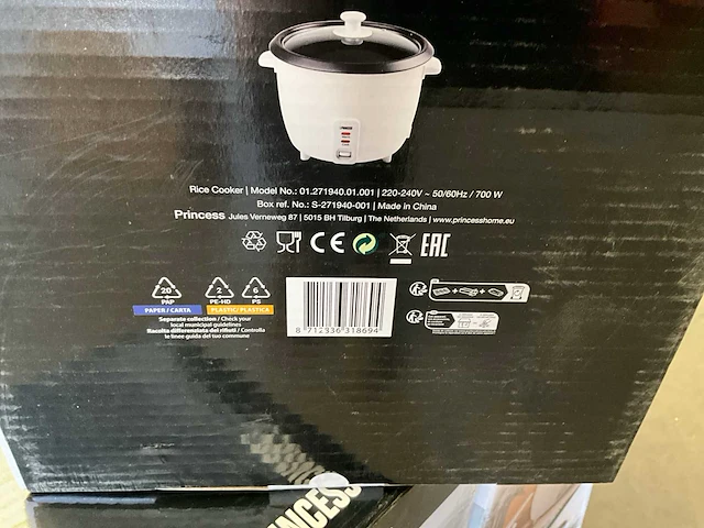 Princess rijstkoker 1,8 liter (5x) - afbeelding 7 van  7