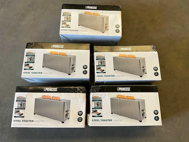 Princess rvs broodrooster 1050 watt (5x) - afbeelding 1 van  8