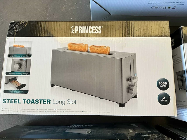 Princess rvs broodrooster 1050 watt (5x) - afbeelding 3 van  8