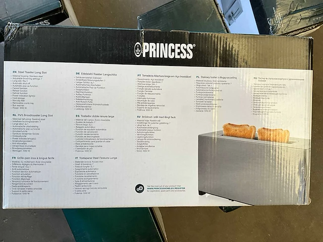 Princess rvs broodrooster 1050 watt (5x) - afbeelding 6 van  8