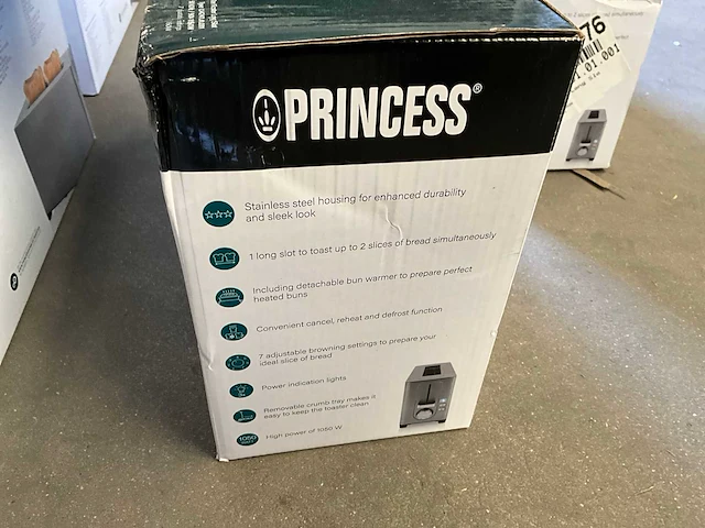 Princess rvs broodrooster 1050 watt (5x) - afbeelding 8 van  8