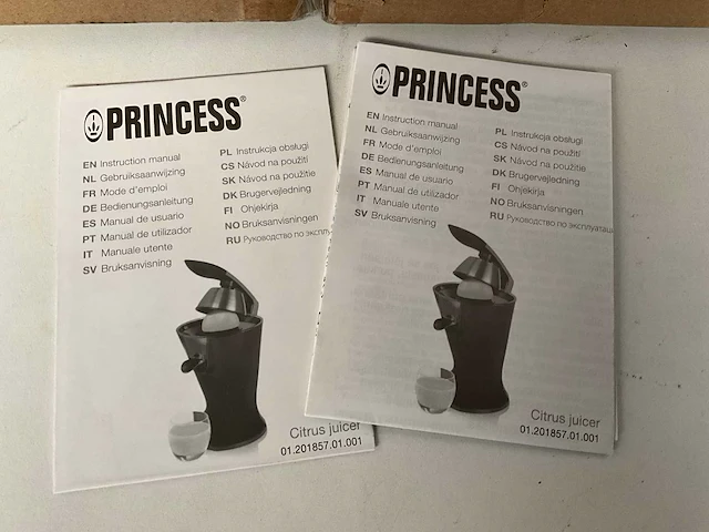 Princess sinaasappelpers 300 watt (2x) - afbeelding 3 van  6