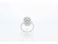 Prinsessering - 14 karaat witgoud - ring
