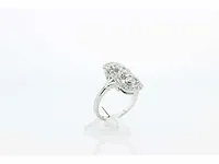 Prinsessering - 14 karaat witgoud - ring - afbeelding 2 van  6