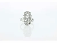 Prinsessering - 14 karaat witgoud - ring - afbeelding 4 van  6