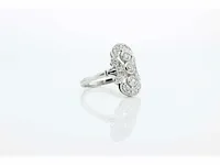 Prinsessering - 14 karaat witgoud - ring - afbeelding 5 van  6