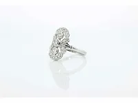 Prinsessering - 14 karaat witgoud - ring - afbeelding 6 van  6