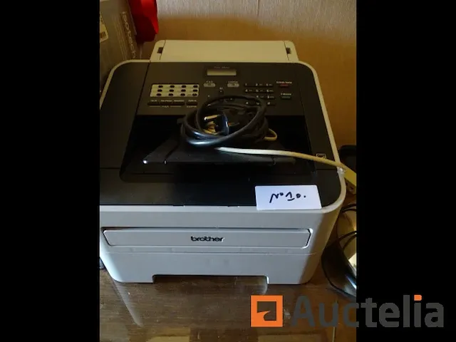 Printer brother, cartridges, bureautafel lamp, 2 telefoons - afbeelding 1 van  12