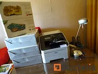 Printer brother, cartridges, bureautafel lamp, 2 telefoons - afbeelding 5 van  12