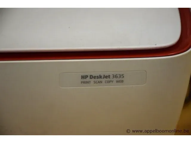 Printer hp, type deskjet 3635, werking niet gekend, zonder kabels - afbeelding 2 van  2