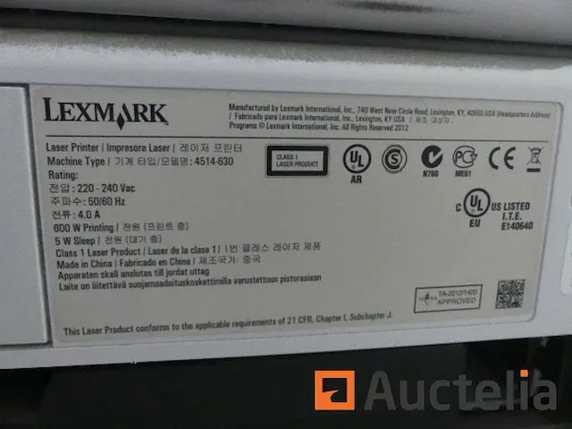 Printer lexmark ms510dn - afbeelding 20 van  24