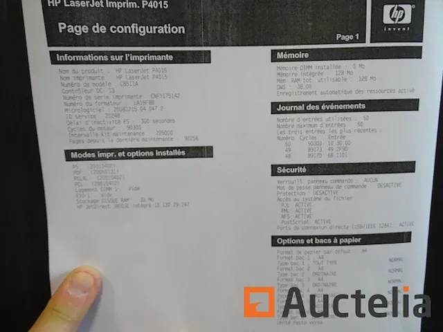 Printer op wielen hp laserjet p4015 cb511a - afbeelding 10 van  10
