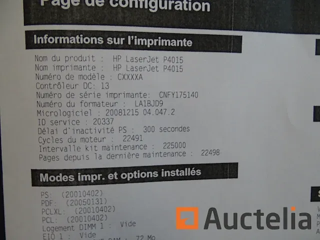 Printer op wielen hp laserjet p4015 cxxxxa - afbeelding 8 van  11