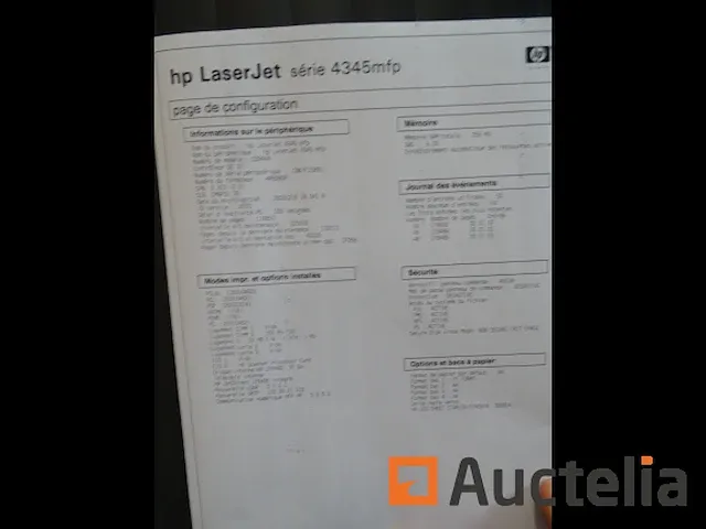 Printer op wielen hp laserjet serie 4345 mfp q3944a - afbeelding 10 van  14