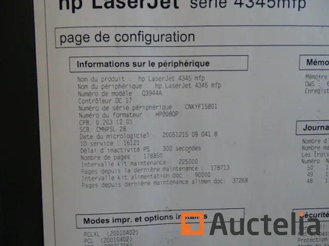 Printer op wielen hp laserjet serie 4345 mfp q3944a - afbeelding 11 van  14
