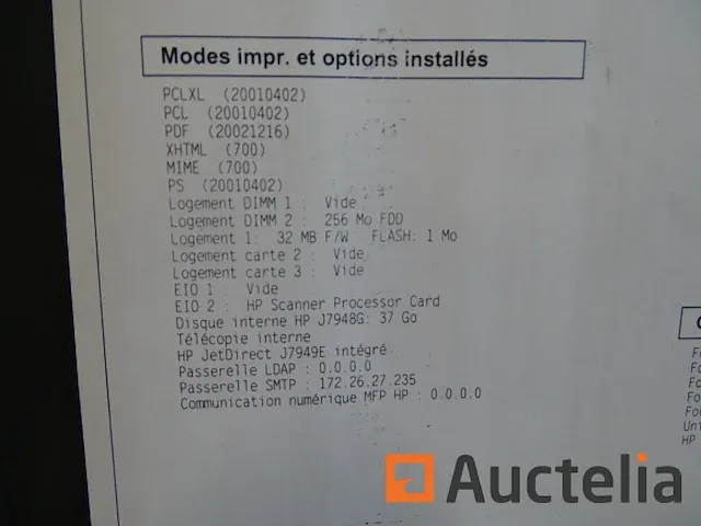 Printer op wielen hp laserjet serie 4345 mfp q3944a - afbeelding 14 van  14