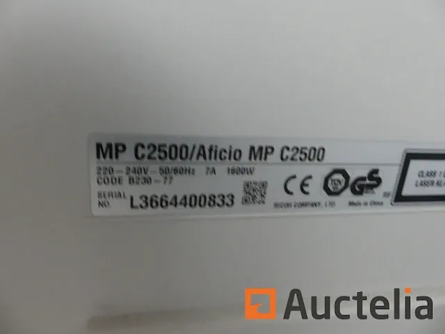Printers ricoh aficio mp c2500 - afbeelding 15 van  22