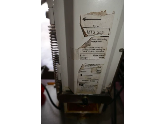 Printpress foliedrukmachine quingdao wt - mts 355 - afbeelding 3 van  9