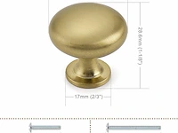 Probrico 12 stuks solide kast deur knop - afbeelding 3 van  5