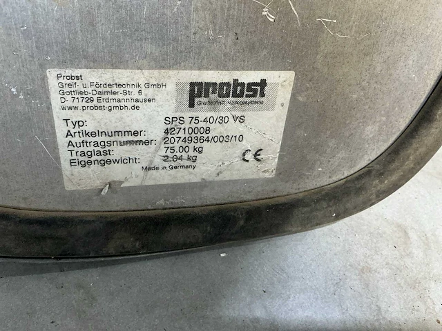 Probst speedy vs2 / vs-s 75 tegeltiller - afbeelding 5 van  6