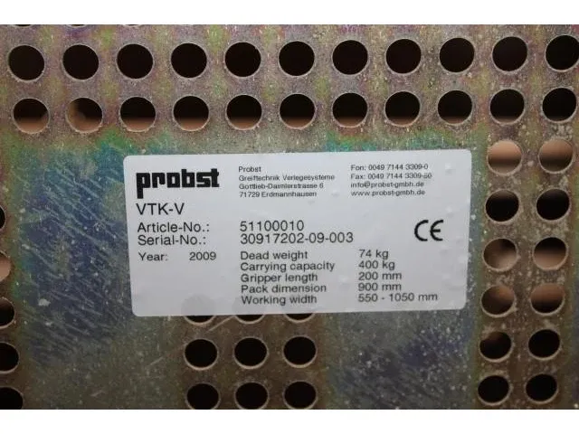 Probst vtrk-v transportkar - afbeelding 2 van  3