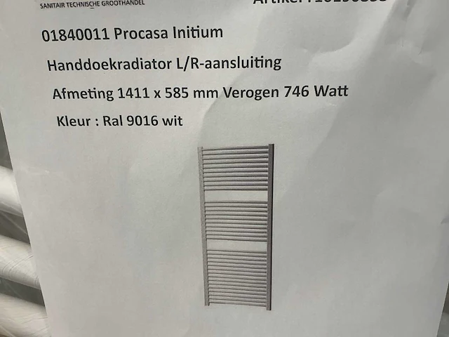 Procasa initium handdoekdroger - afbeelding 4 van  4