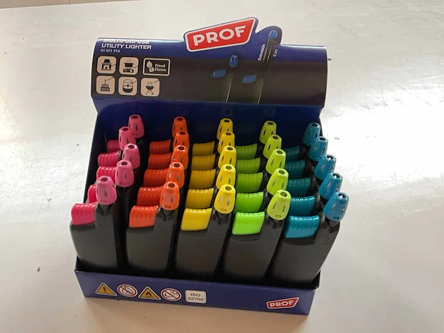 Prof/champ diverse aanstekers display (127x) - afbeelding 5 van  6