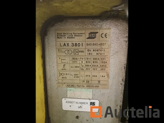 Professioneel lasapparaat esab - afbeelding 4 van  9
