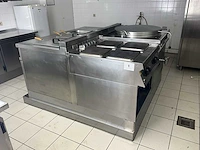 Professioneel rvs kookeiland , 380v