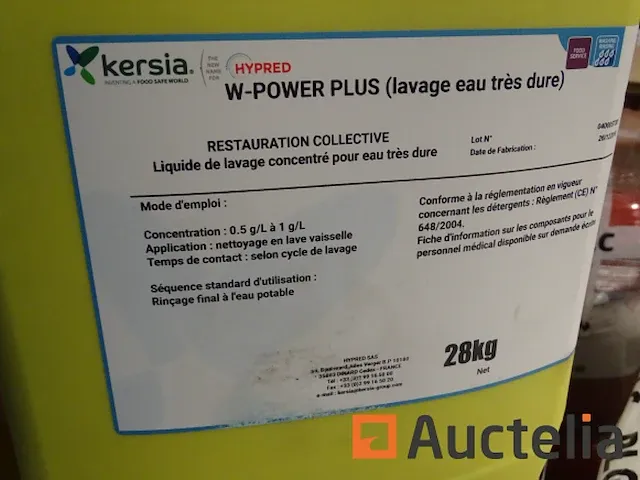 Professioneel wasmiddel voor het wassen tafelgerei kersia w vermogen plus (28 kg) - afbeelding 7 van  8