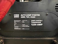 Professionele auto startbooster, jumpstarter accu booster van hbm machines - afbeelding 7 van  9
