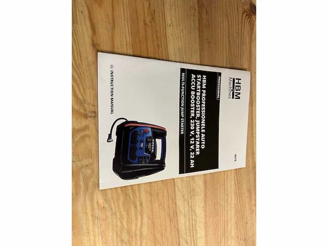 Professionele auto startbooster, jumpstarter accu booster van hbm machines - afbeelding 9 van  9