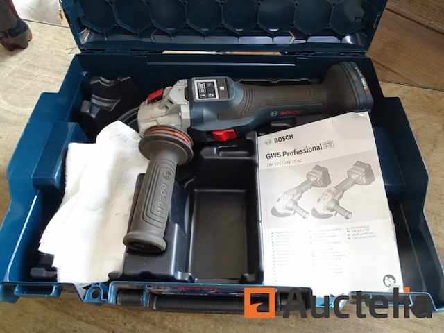 Professionele biturbo haakse accuslijper 18 v bosch gws 18v-15 sc in de systainer - afbeelding 4 van  12