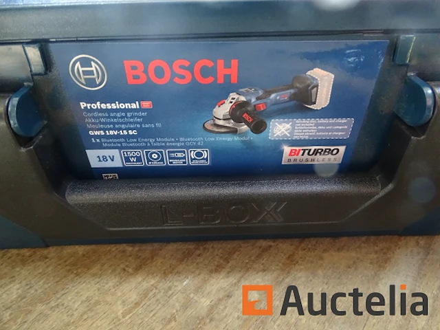 Professionele biturbo haakse accuslijper 18 v bosch gws 18v-15 sc in de systainer - afbeelding 11 van  12