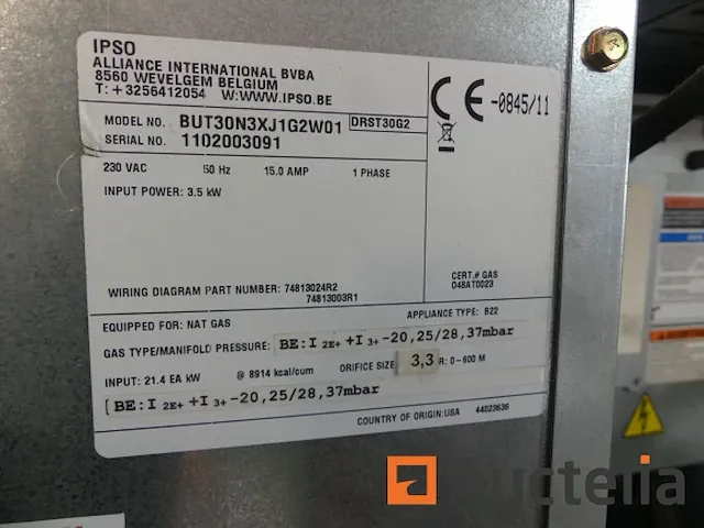 Professionele dubbele gasdroger met ipso dr335 muntmechanisme - afbeelding 12 van  15