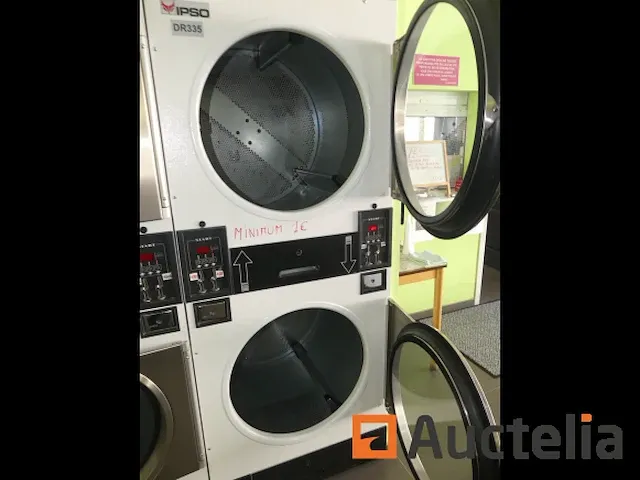 Professionele dubbele gasdroger met ipso dr335 muntmechanisme - afbeelding 11 van  15