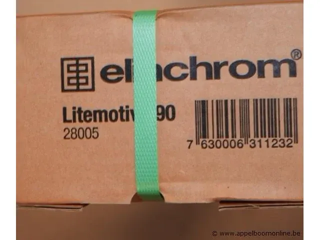 Professionele fotografieset bestaande uit :flits elinchrome elc 1000, litemotive 7582 190cm softbox en zender - afbeelding 2 van  3